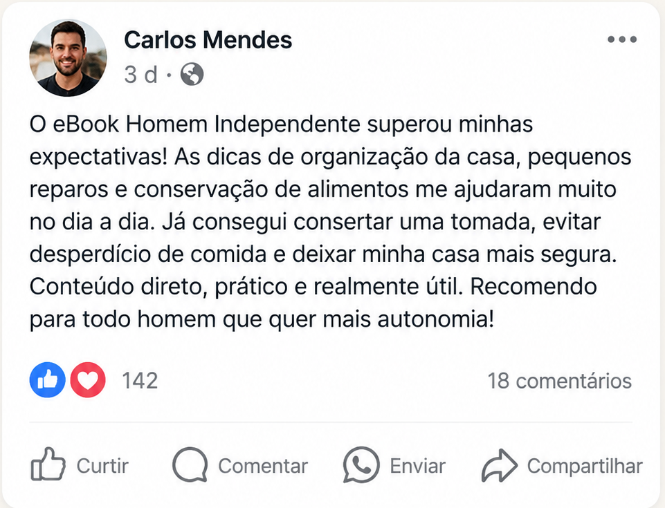 Prova social 03: mensagem de cliente sobre o livro