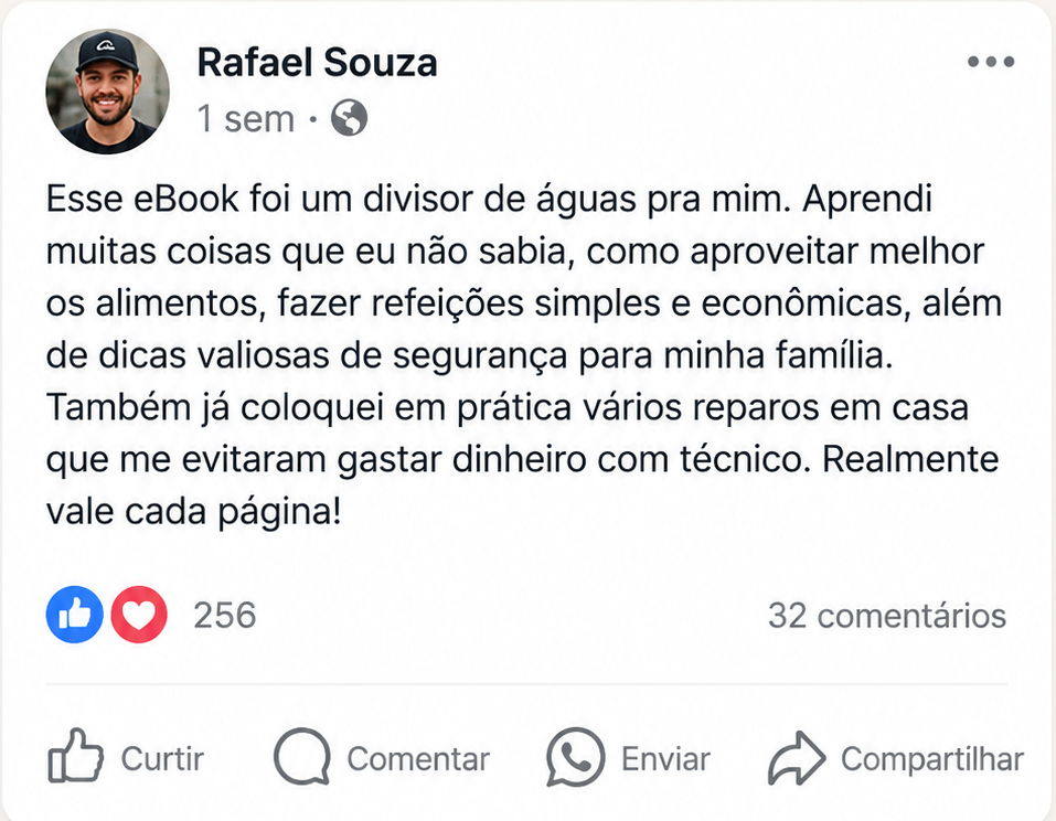 Prova social 04: mensagem de cliente sobre o livro